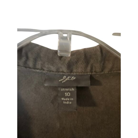 Women's J Jill velour faux suede jacket blazer size 10 - Picture 2 of 8